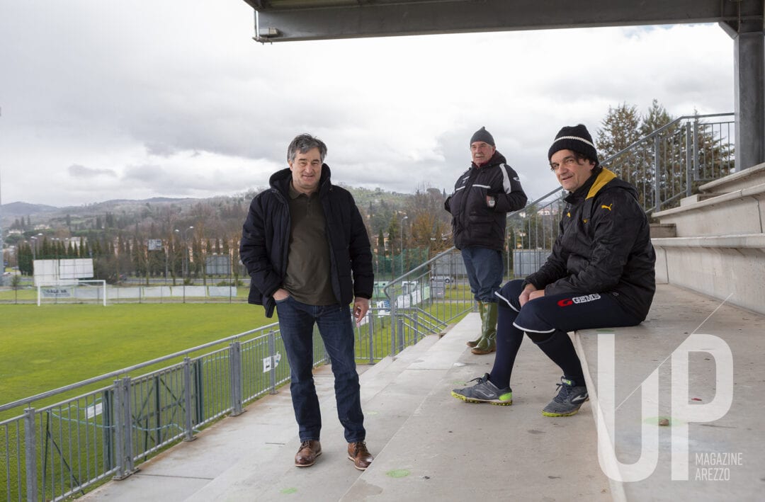 Marco Treghini (presidente), Mauro Moretti (custode) e Claudio Tonini (allenatore) GS OlmoPonte A.S.D.