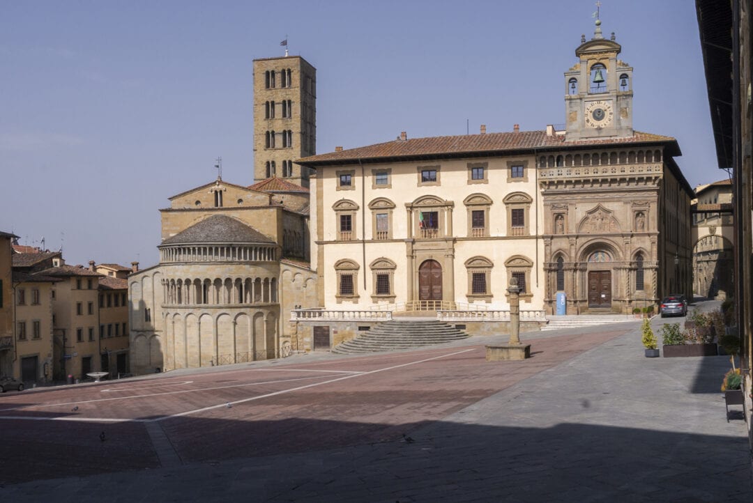 Arezzo, la Pieve e Palazzo della Fraternita dei Laici